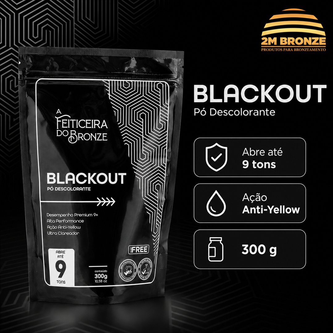 Feiticeira do Bronze Po Descolorante Blackout 300g