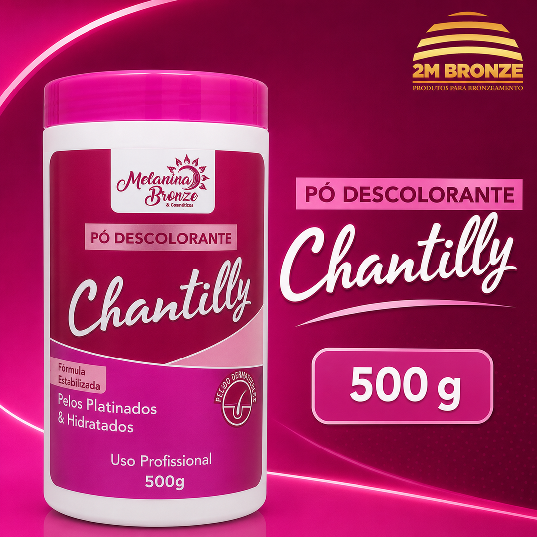 Melanina Bronze Pó Descolorante Chantilly 500g