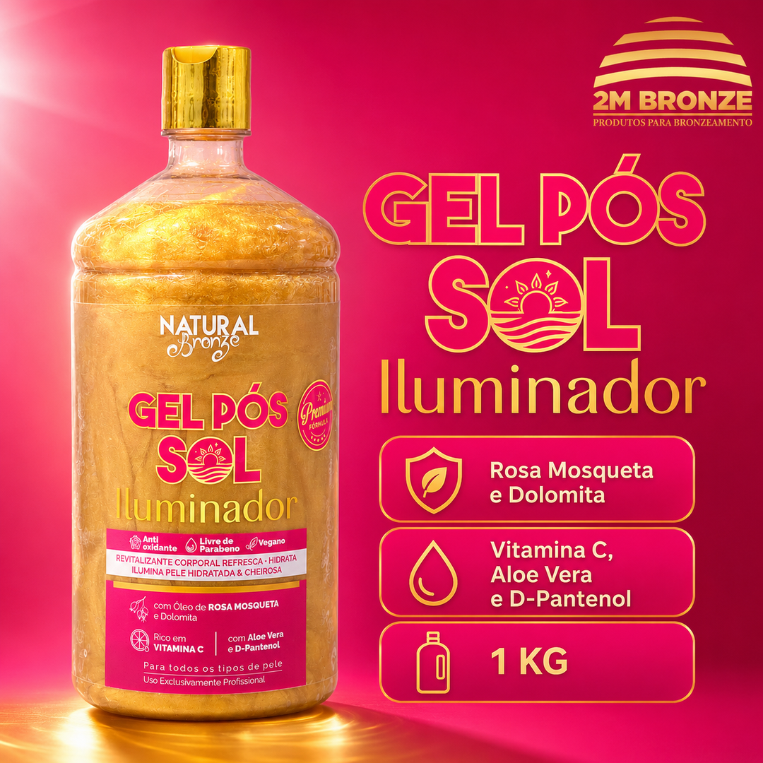Natural Bronze Gel Pós Sol Iluminador 1kg