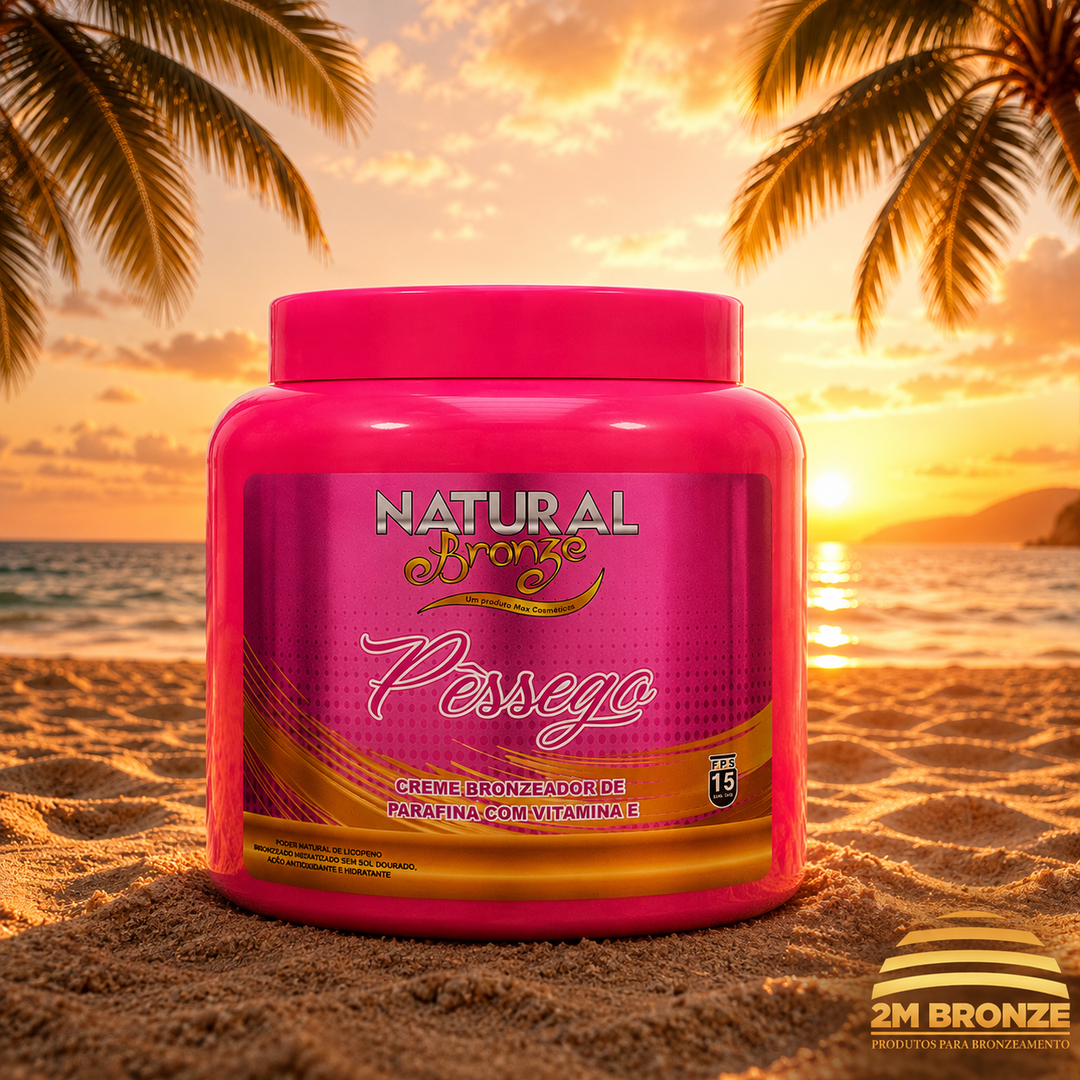 Natural Bronze Parafina Pêssego 1kg