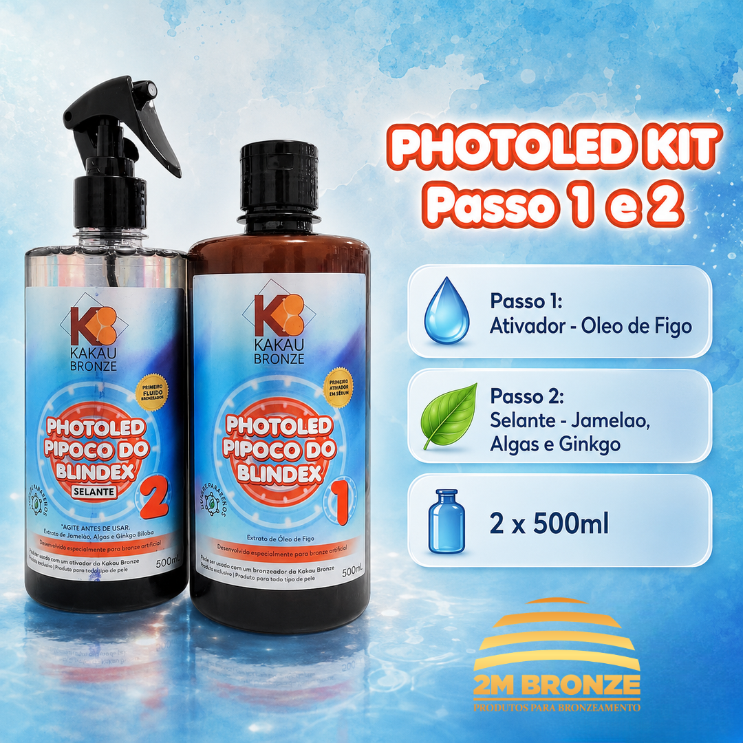 Kakau Bronze Photoled Kit Passo 1 e 2