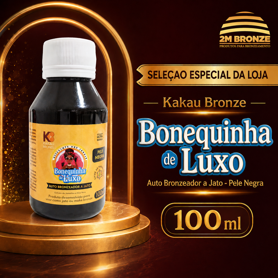 Kakau Bronze Autobronzeador Bonequinha de Luxo Pele Negra 1L