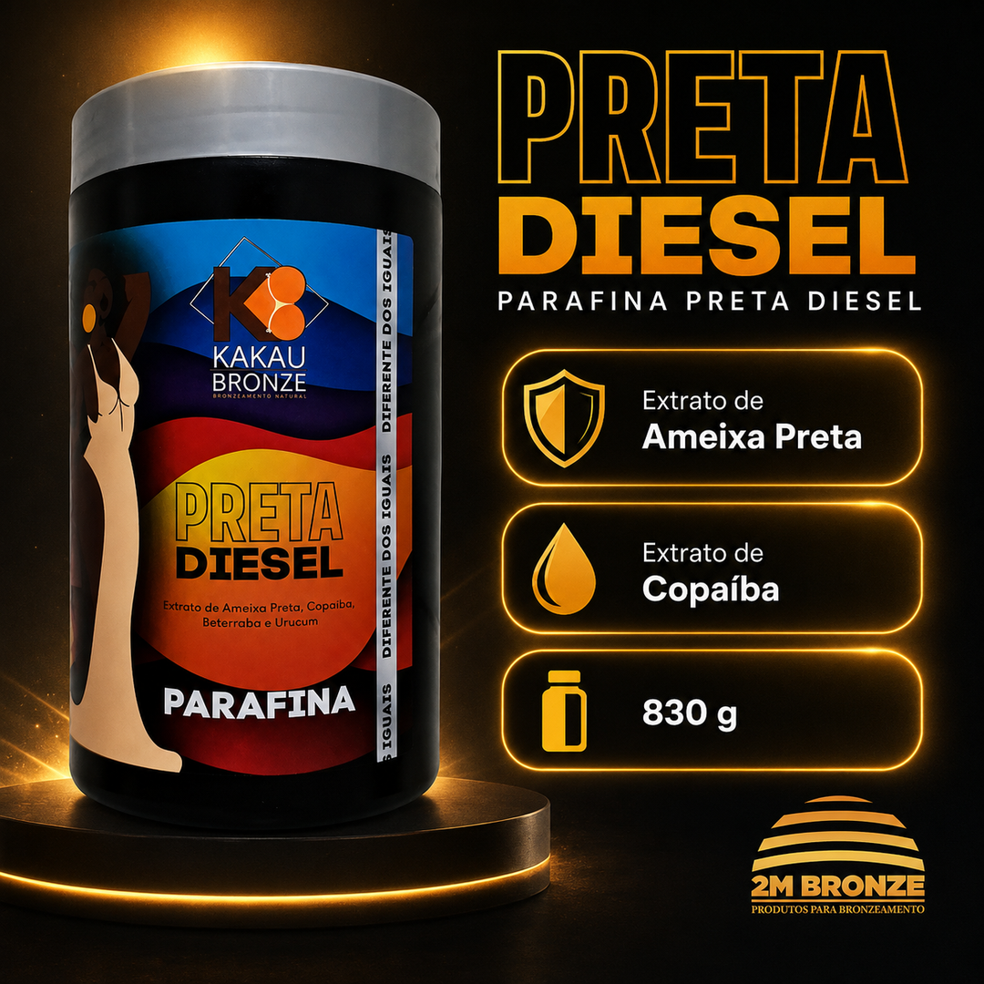 Kakau Bronze Parafina Preta Diesel 830g