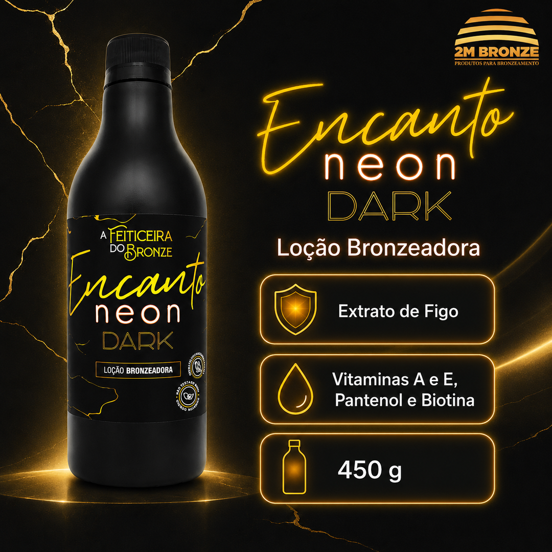 Feiticeira do Bronze Encanto Neon Loção Bronzeadora 450g