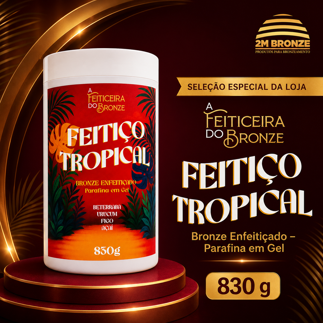 Feiticeira do Bronze Feitiço Tropical Parafina em Gel 830g