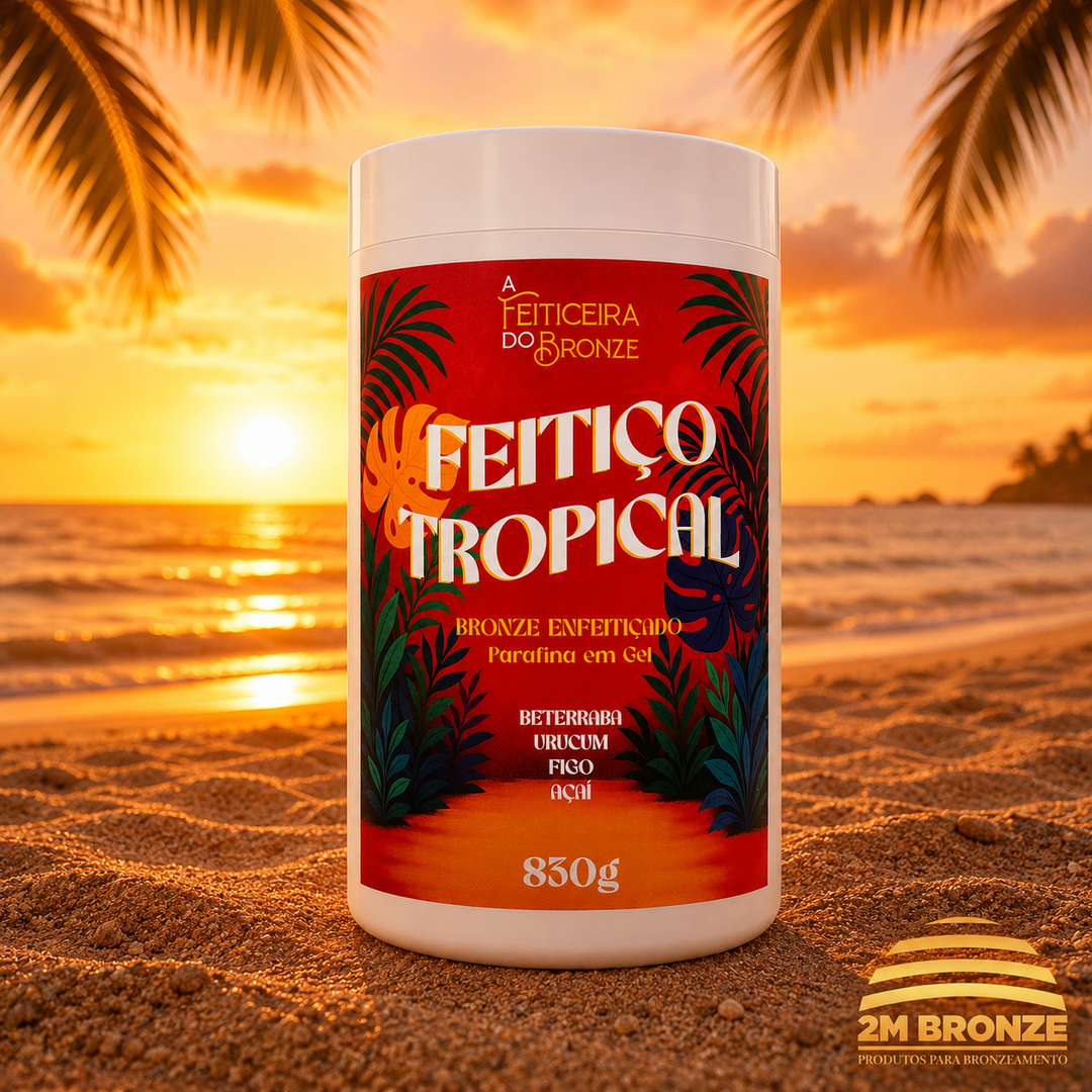 Feiticeira do Bronze Feitiço Tropical Parafina em Gel 830g