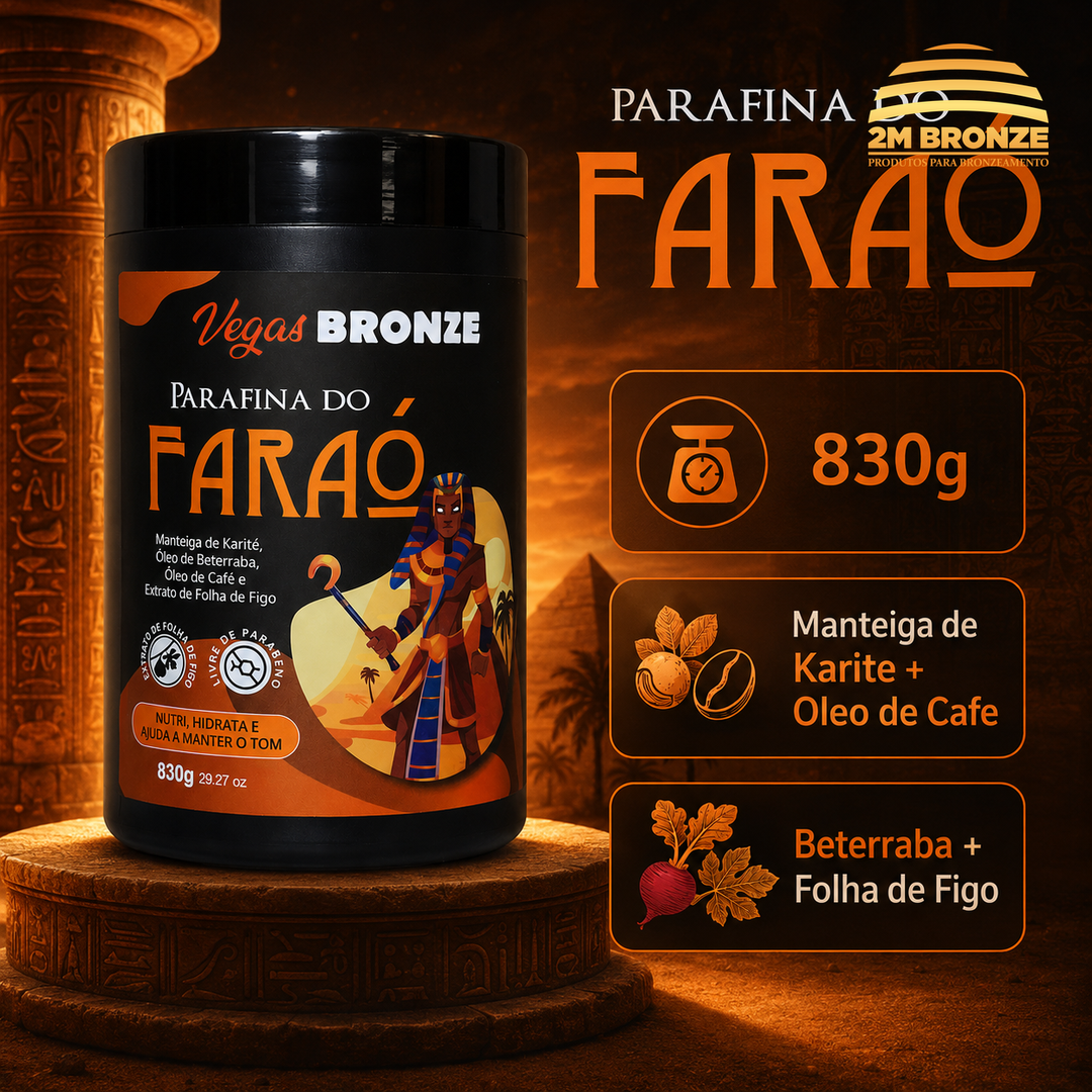 Vegas Bronze Parafina Faraó 830g