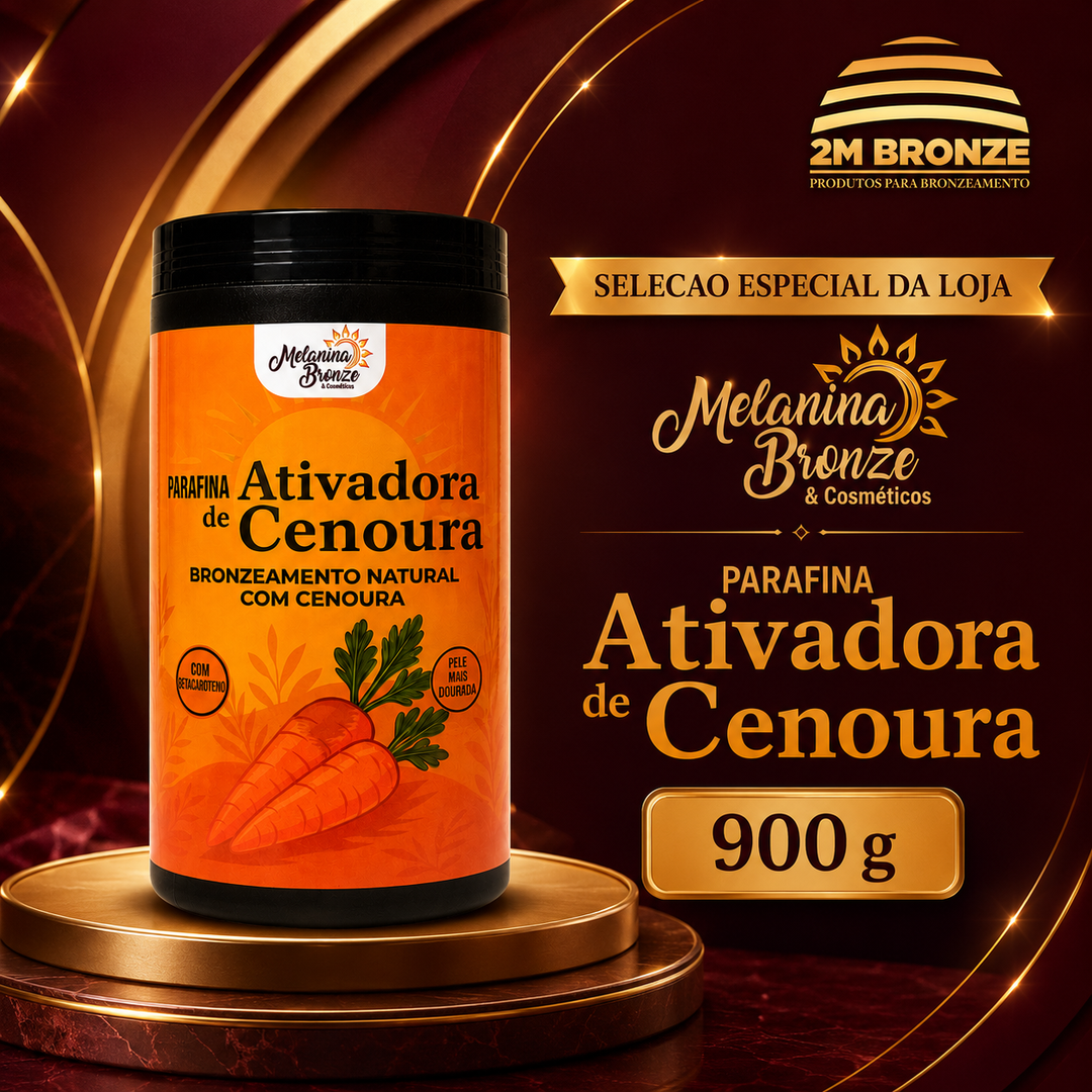 Melanina Bronze Parafina Cenoura 900g