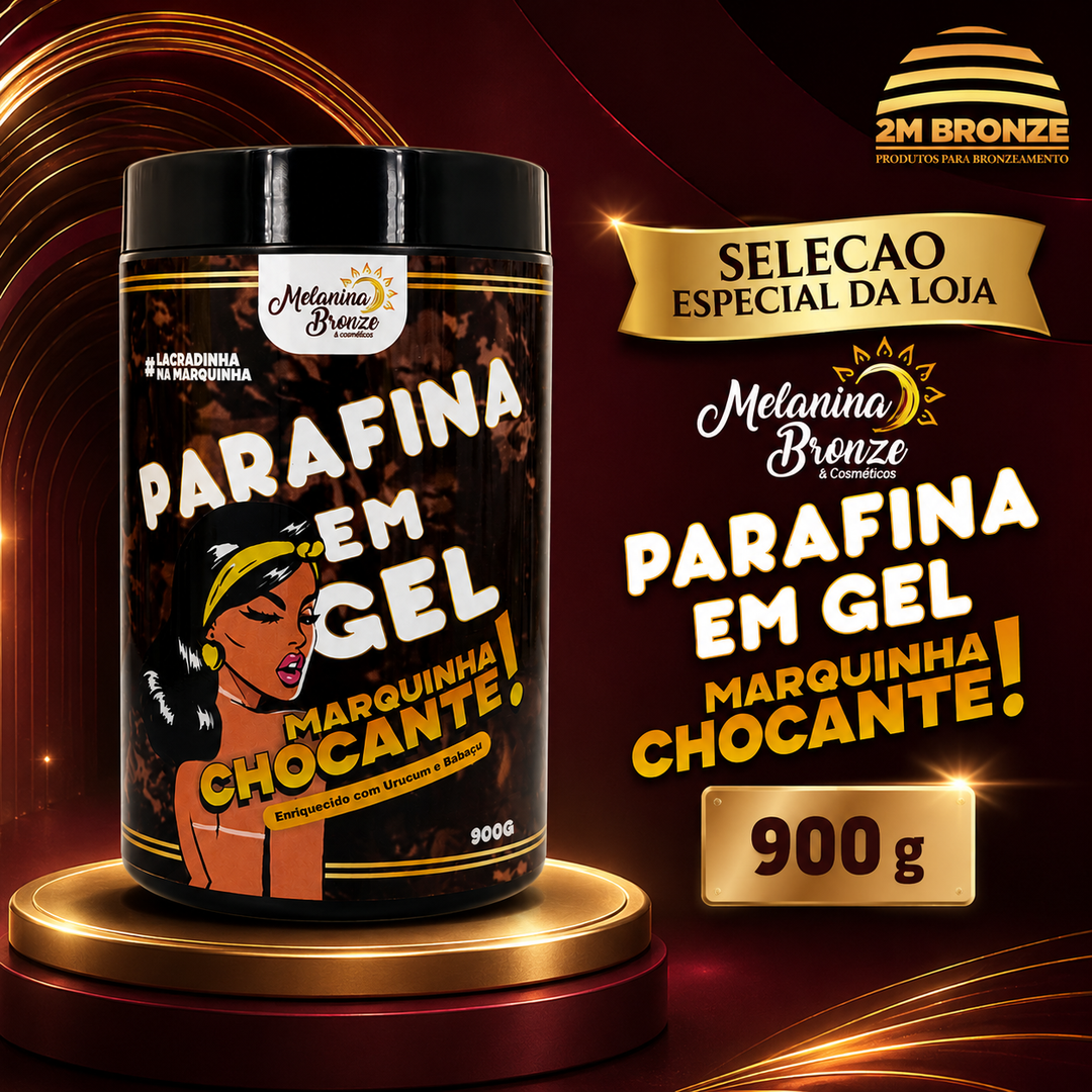 Melanina Bronze Parafina em Gel 900g