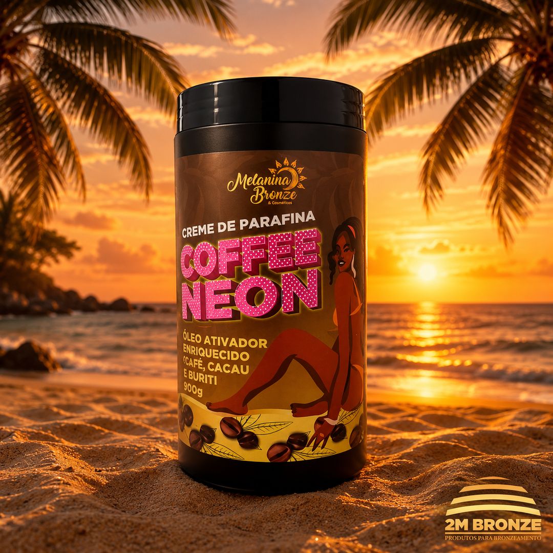 Melanina Bronze Parafina Coffee Neon 900g