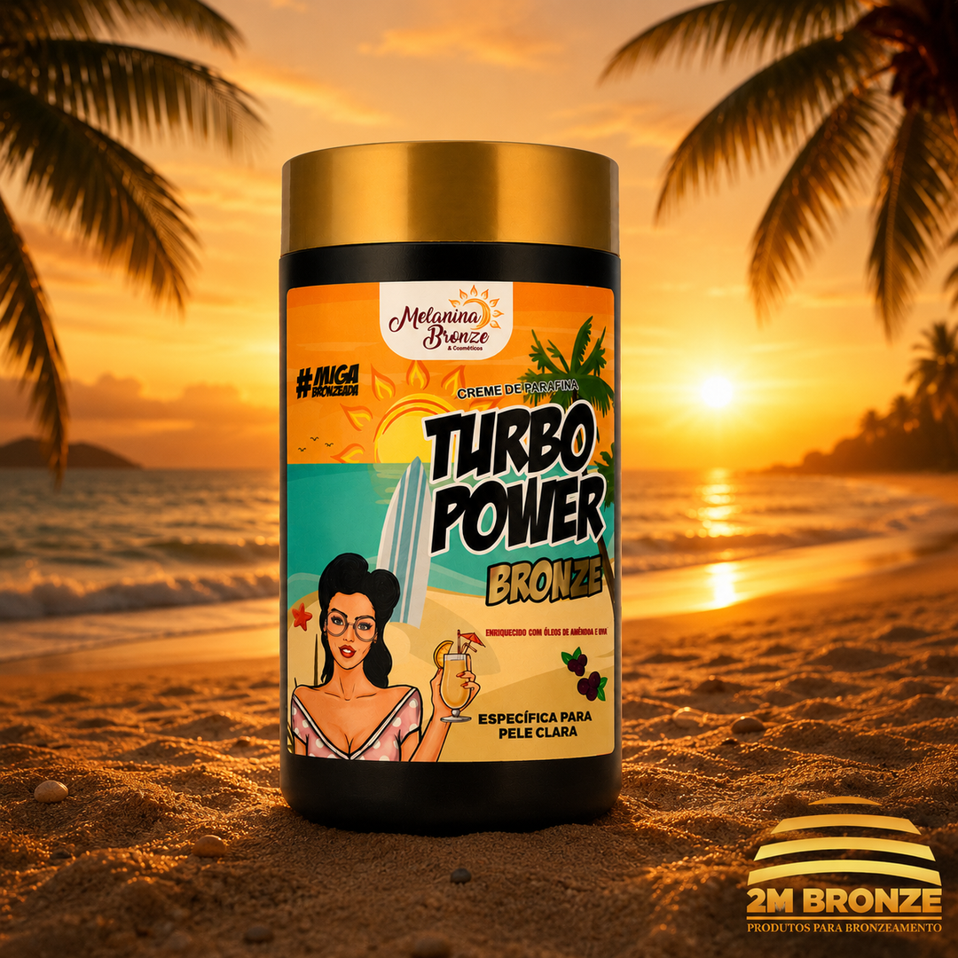 Melanina Bronze Turbo Power Plus Pele Clara 930g