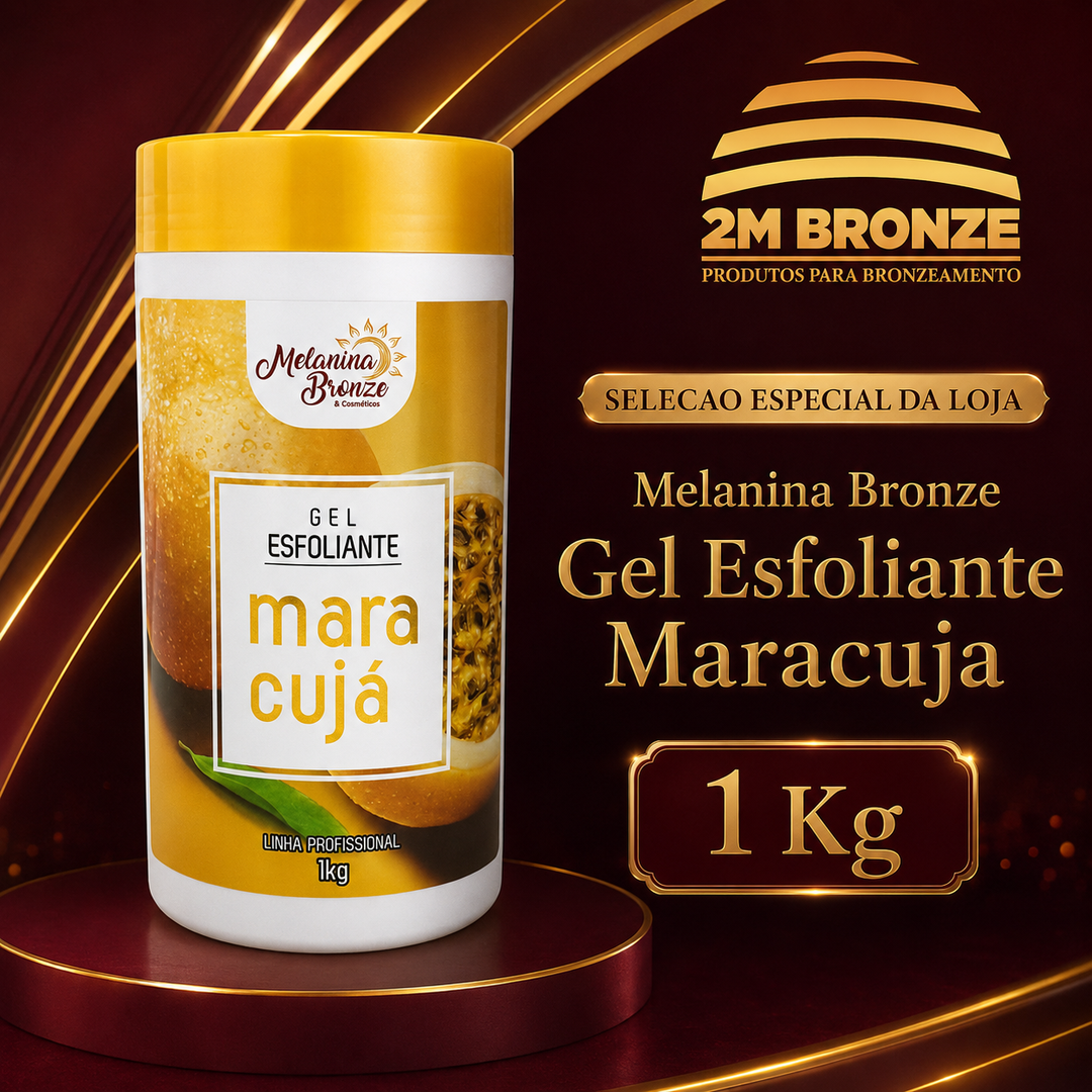 Melanina Bronze Esfoliante Gel Maracujá 1kg